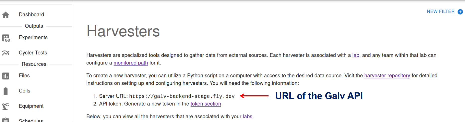 Getting API URL Getting API URL