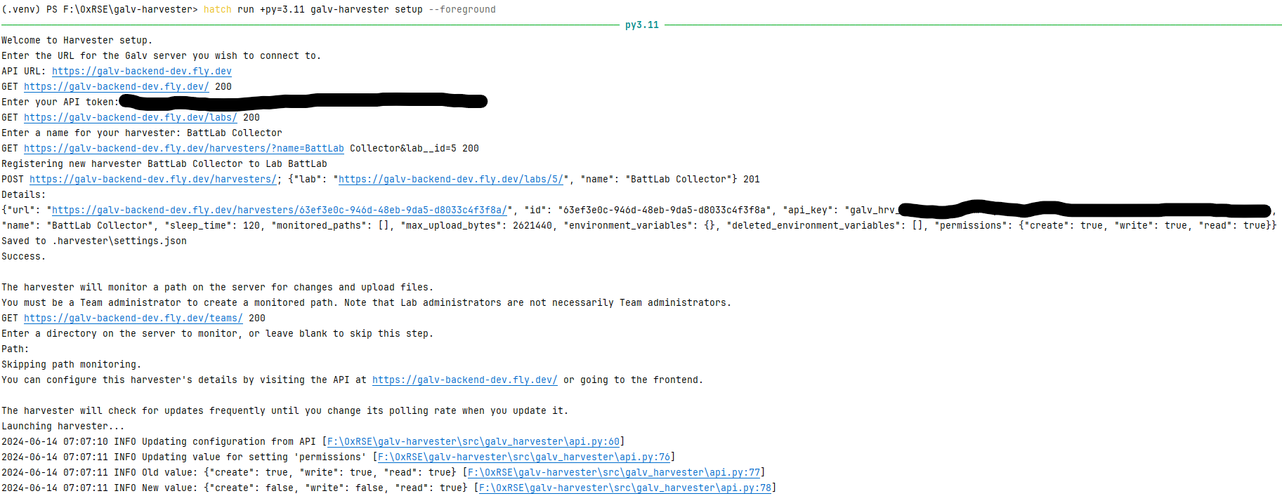 Creating a Harvester Creating a Harvester