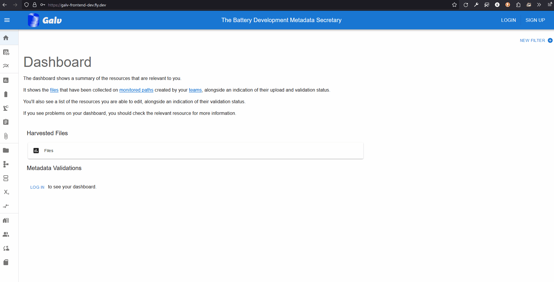 Registering for an account